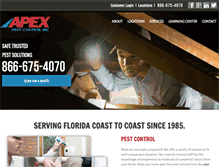 Tablet Screenshot of apexpest.com